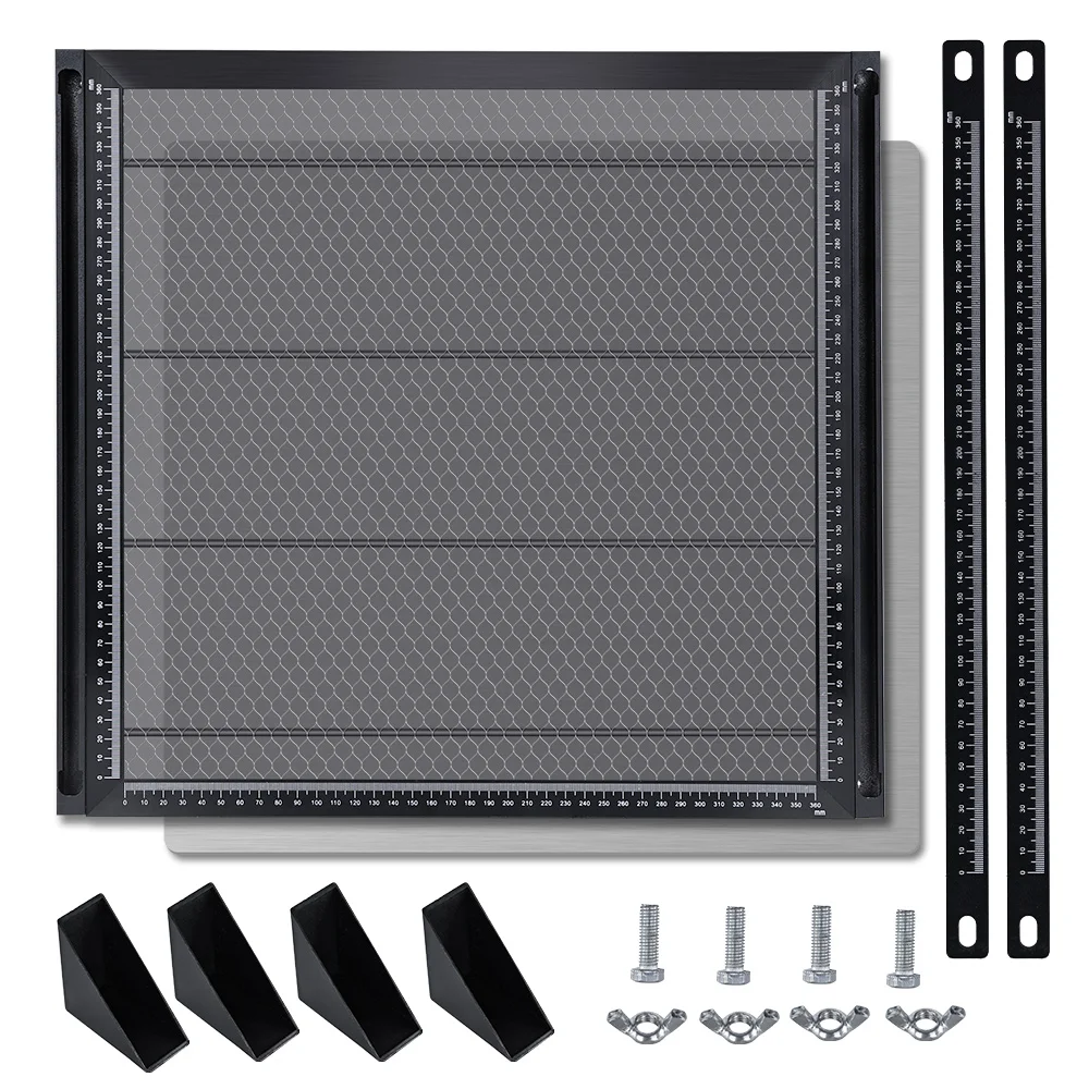 400/500mm Laser Cutting Honeycomb Working Table Board Steel Panel Platform for Diode Laser Engraver Cutting Machine 20"15"