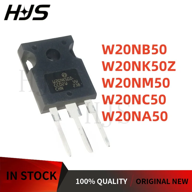 5PCS/lot W20NB50 W20NK50Z W20NM50 W20NC50 W20NA50 STW20NB50 STW20NK50Z STW20NM50 STW20NC50 STW20NA50 TO-247 In Stock