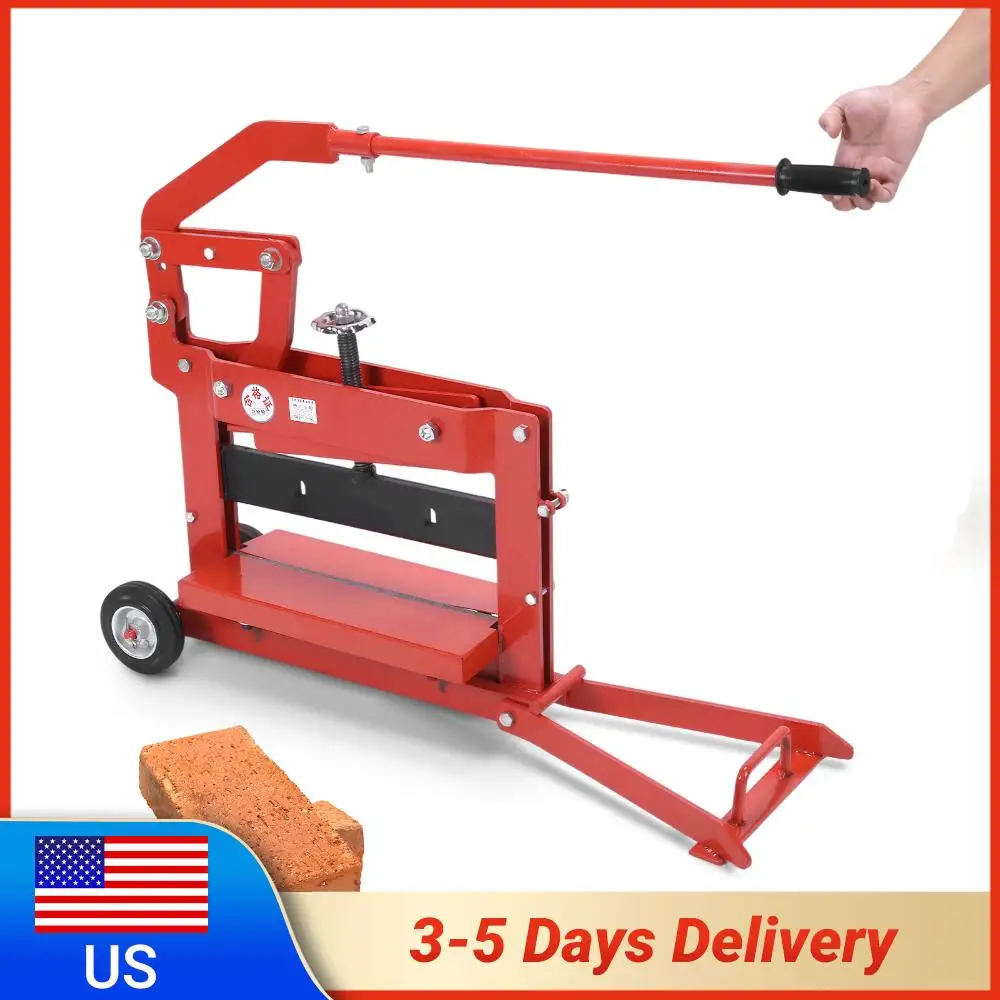 Brick Buster Cutter Tool with Wheels Block Brick Cutting Machine 0-11.8in Cutting Thickness for Slotting Granite Marble