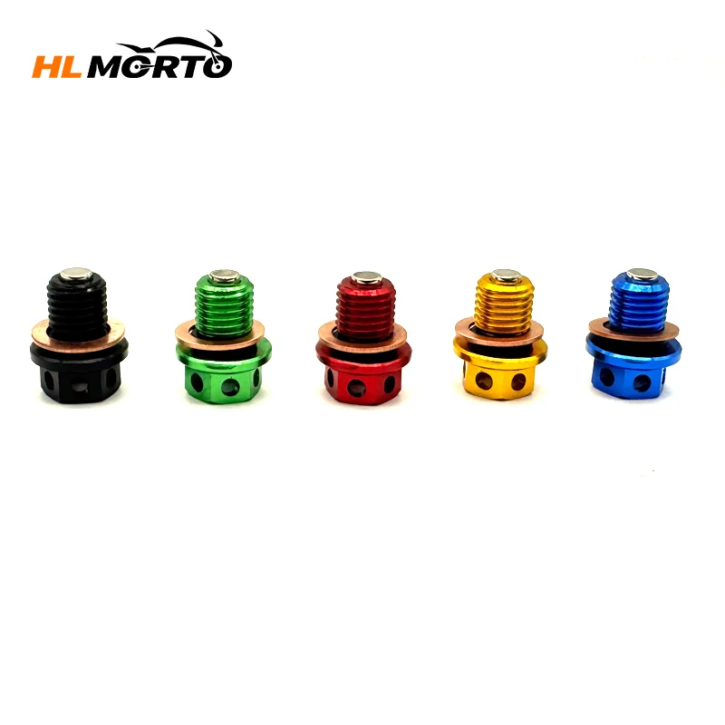 Motorcycle Magnetic CNC Oil Drain Plug Bolt For Kawasaki ZX6R ZX7R ZX9 ZX10R ZX12R ZX14R VERSYS 650 1000 ZXR 750 ZZR 600 1200