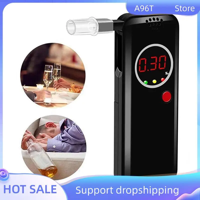 A96T AD6000 Portable Tester Breathalyzer With 6 Mouthpieces High-Accuracy For Personal Use Before You Each Driving