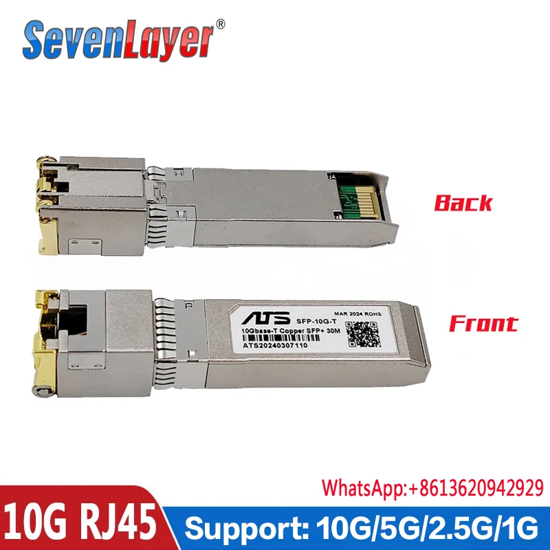 SFP+ module RJ45 Switch gbic 10G connector Copper RJ45 SFP module Gigabit Ethernet port Compatible For Cisco Mikrotik