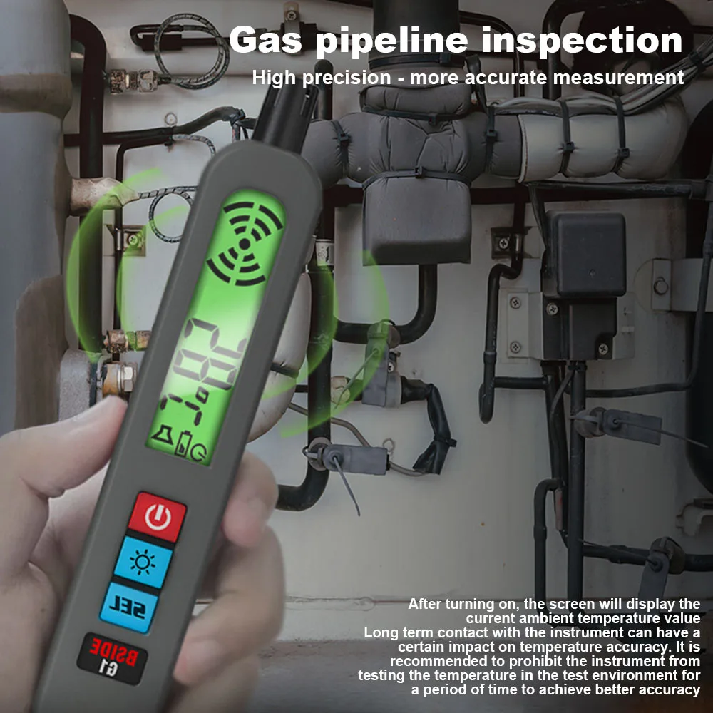 Household Digital Gas-leak Detector Quick Display Multipurpose Gas-Leak Tester For Home Kitchen