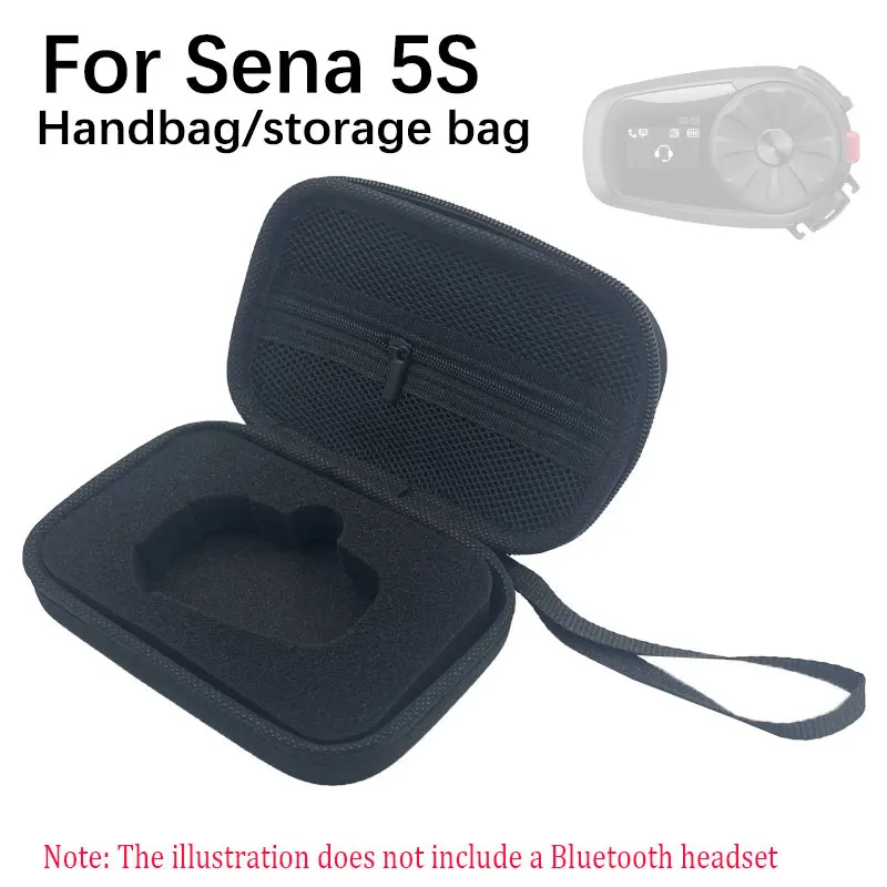FOR SENA 5S Bluetooth headset accessory storage bag Sponge and double-sided adhesive tape