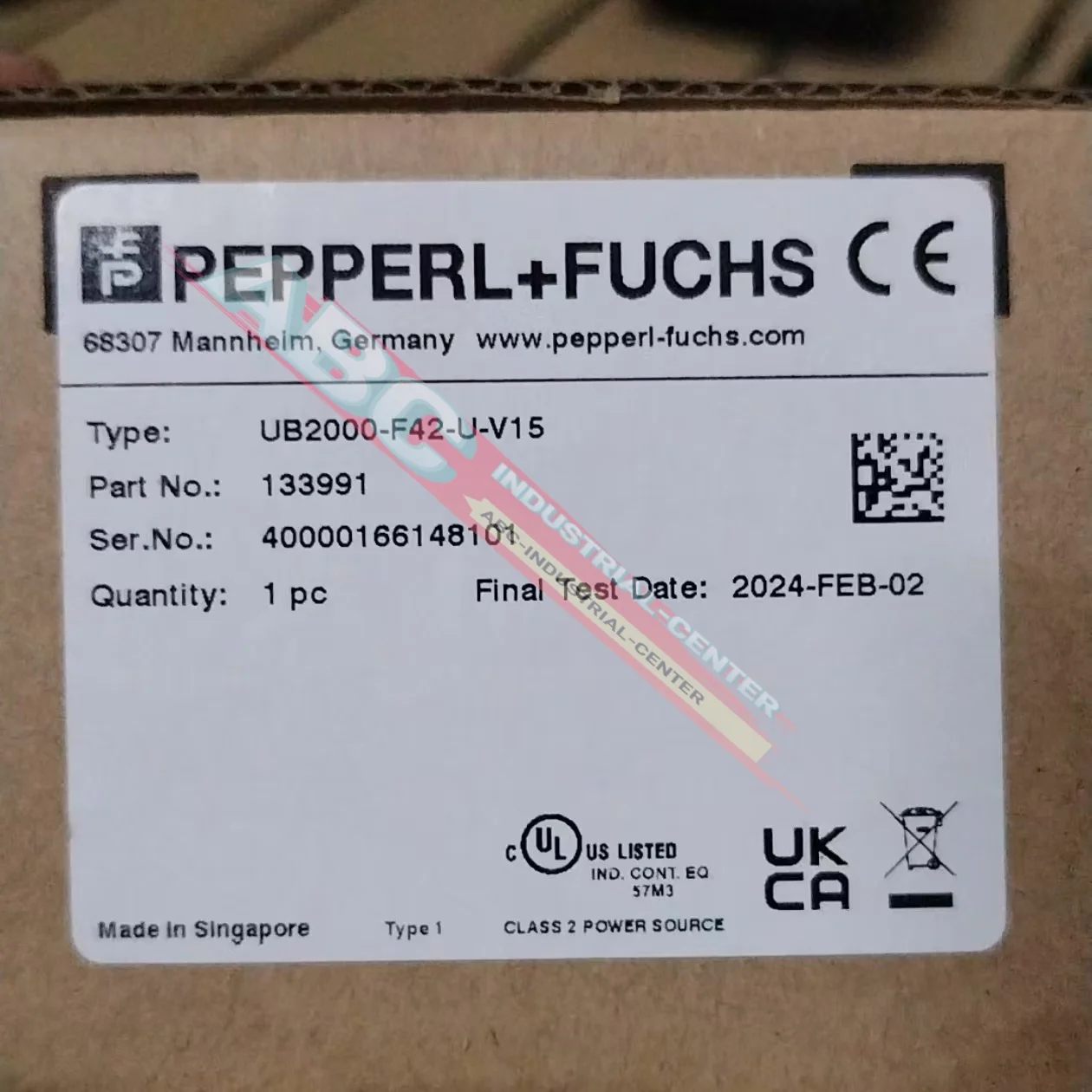 New original  UB2000-F42-U-V15 safety barrier UB500-18GM75-E6-V15