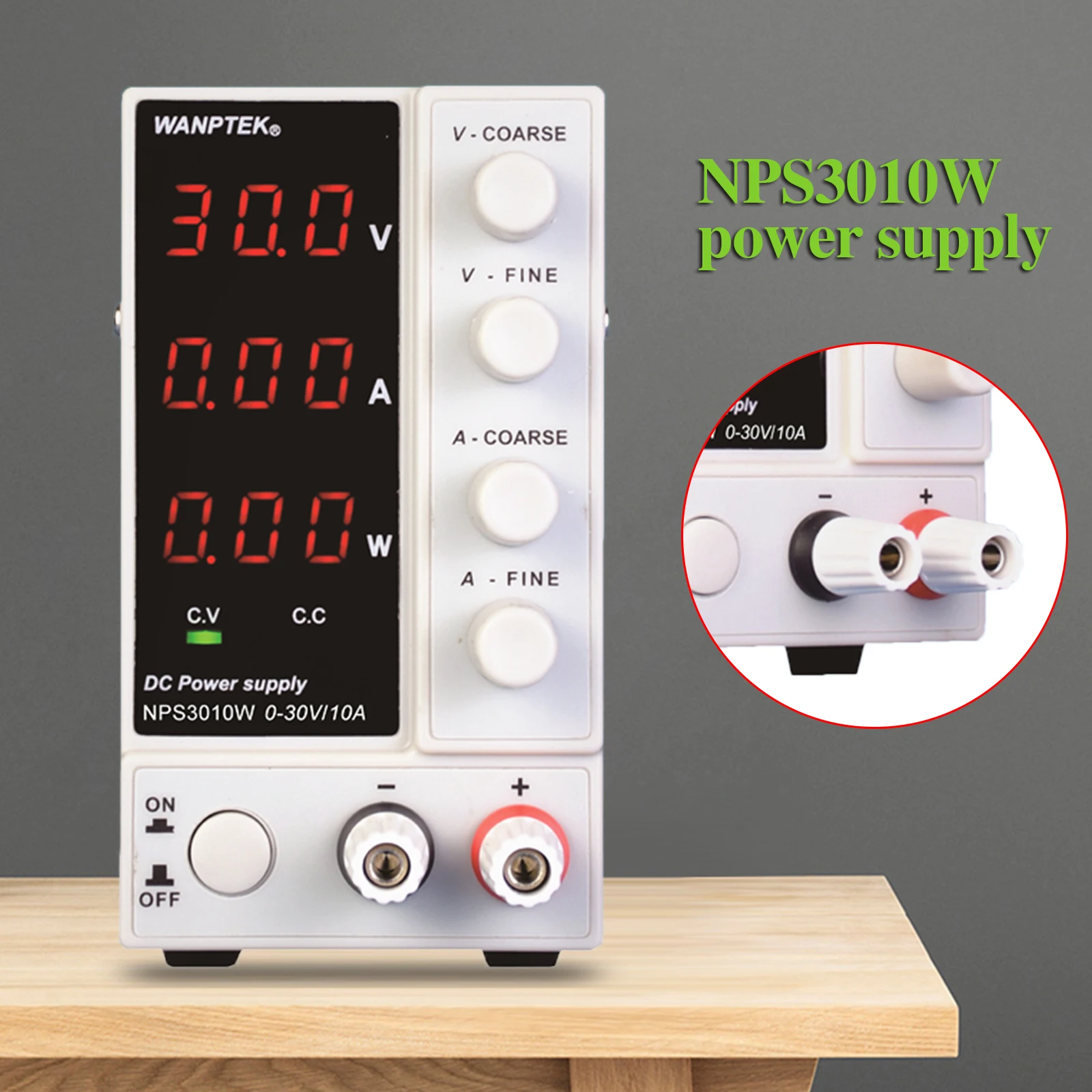 NEW NPS3010W 300W 0-10A 0-30V Lab DC Power Supply Digital Variable Regulated Benchtop Power Source Adjustable