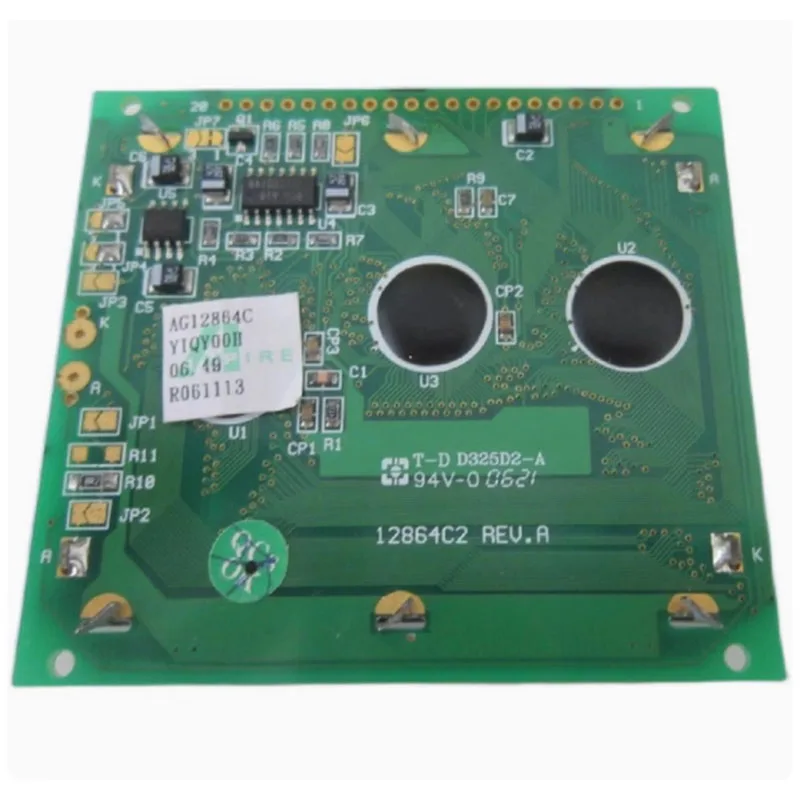 New  A+ 12864C2 REV.A AG12864CYIQY00H LCD Display screen 12864C2 REV.A AG12864C Size:78*70mm