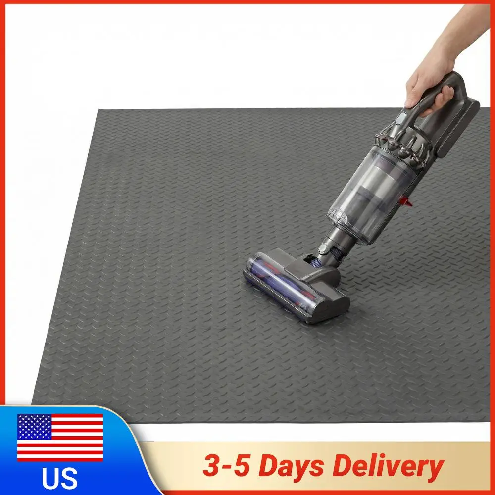 7.9x21/32.8 FT Non-Slip Floor Mat 2.5mm Floor Protector Diamond Plate PVC for Truck Trailer SUVs Van Golf Cart Motorcycle