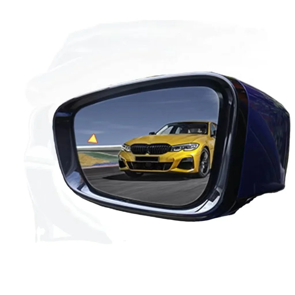 Side RearView Mirror Glass Lens With Blind Spot Monitor Light Detection for Car Safer Parking Driving Led Light Warning Systemcu