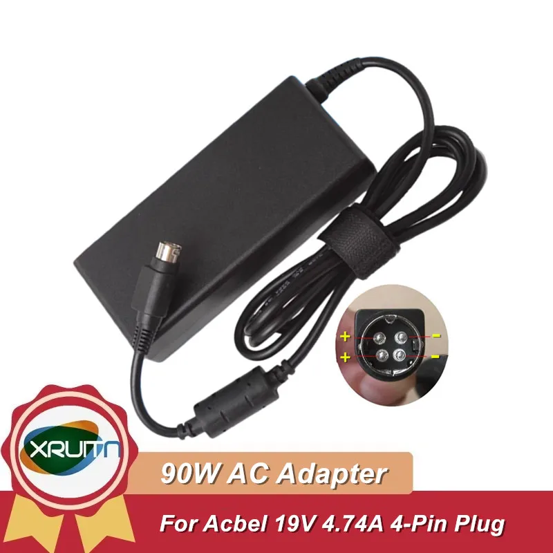 New 19V 4.74A 90W Acbel AC Adapter Charger For POS System 4-Pin Power Supply AD7043 AD7044 AP13AD05 AP15AD17 API1AD43 API2AD62