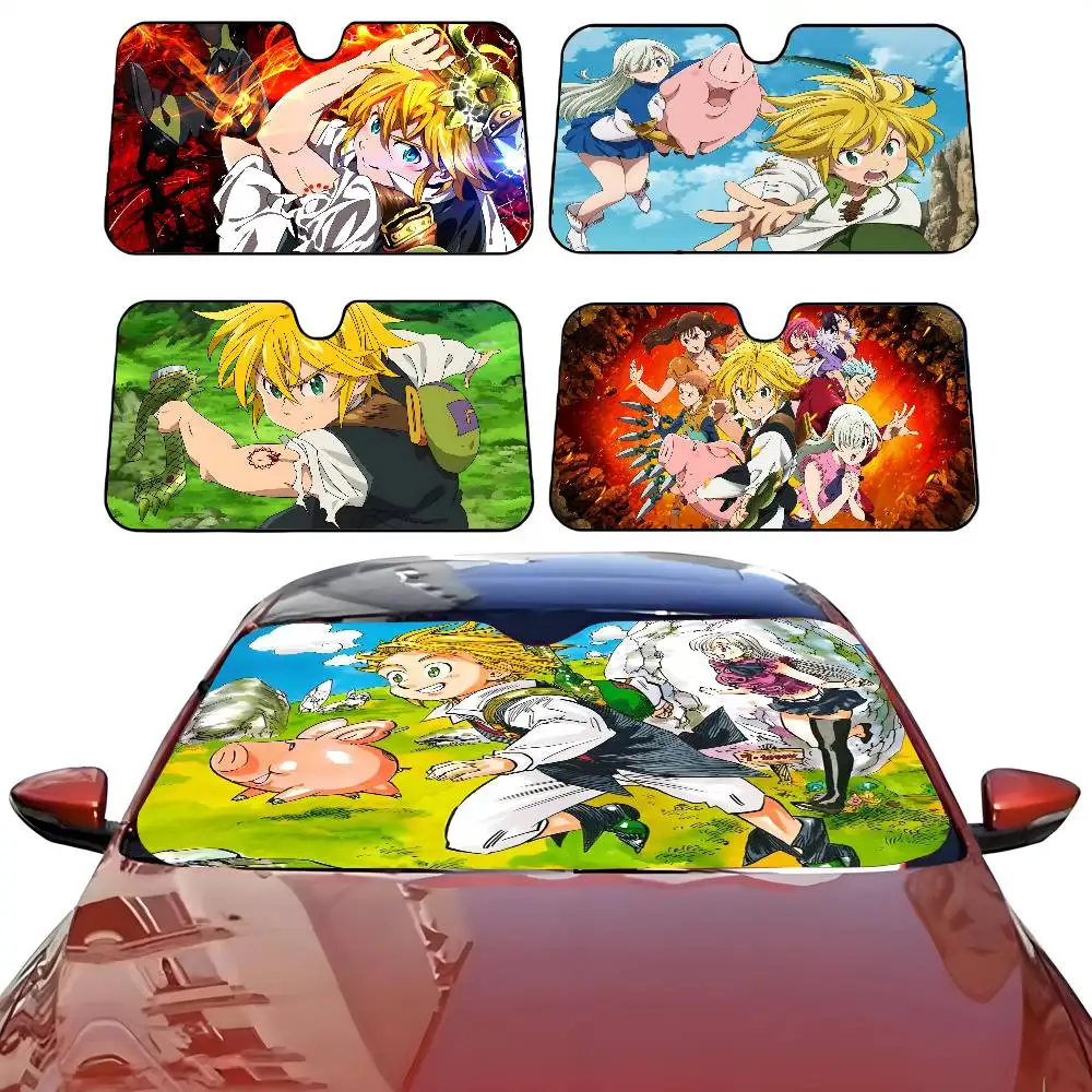 T-The Seven Deadly S-Sins Car SunShade Parasol Car Windshield Sun Shade UV Protection and Interior Cooler