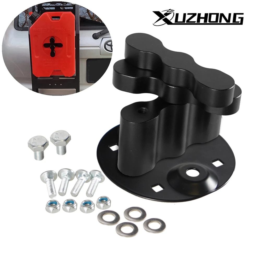 Gas Can Pack Mount Lock For Standard Gasoline Pack Water Pack Mount Cargo Racks Double Locking Mount Handle Fuel Tank Bracket 