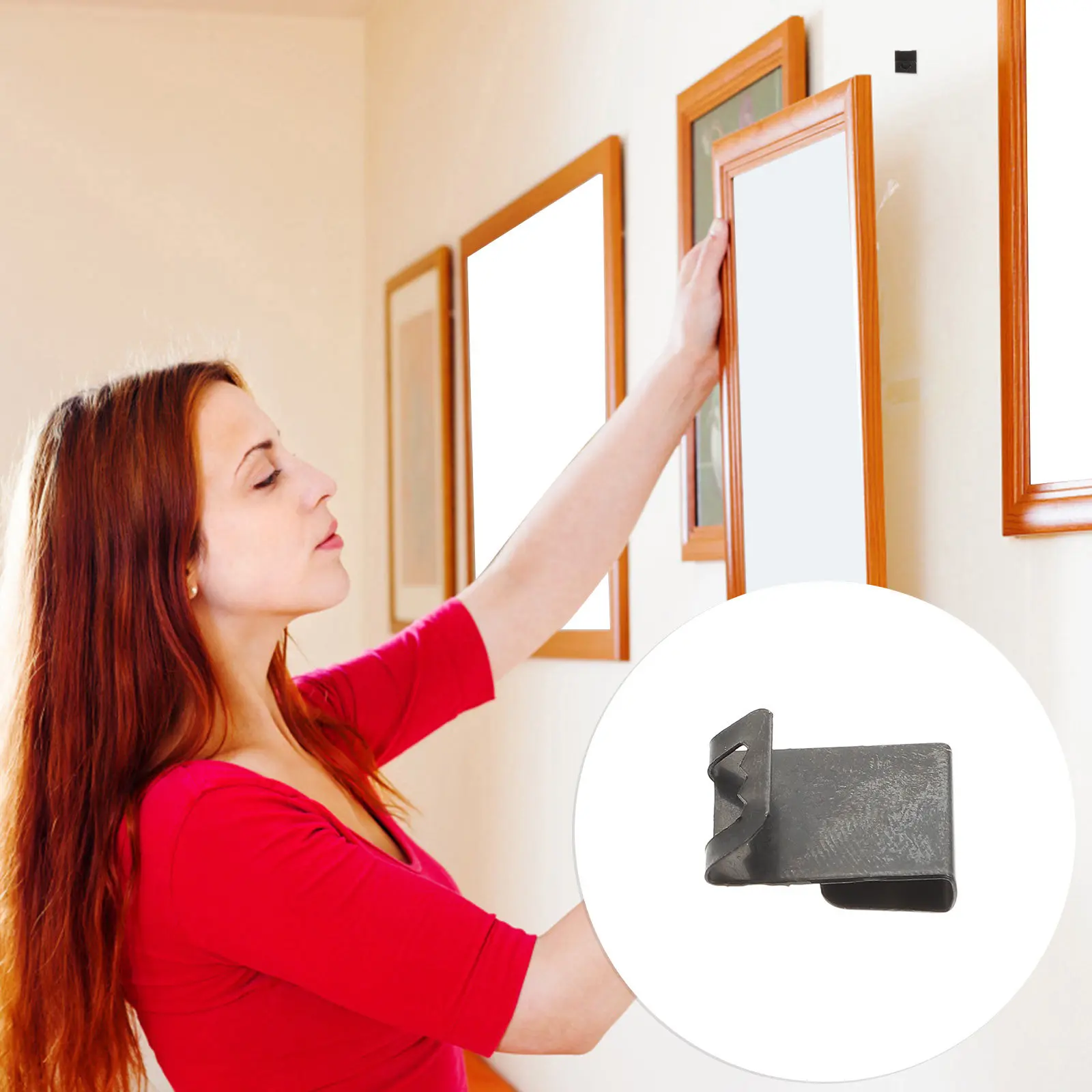 200pcs Backing Clip For Picture Frames Heavy Duty Wall Mount Brackets Photo Frame Hanging Hardware Replacement Accessories