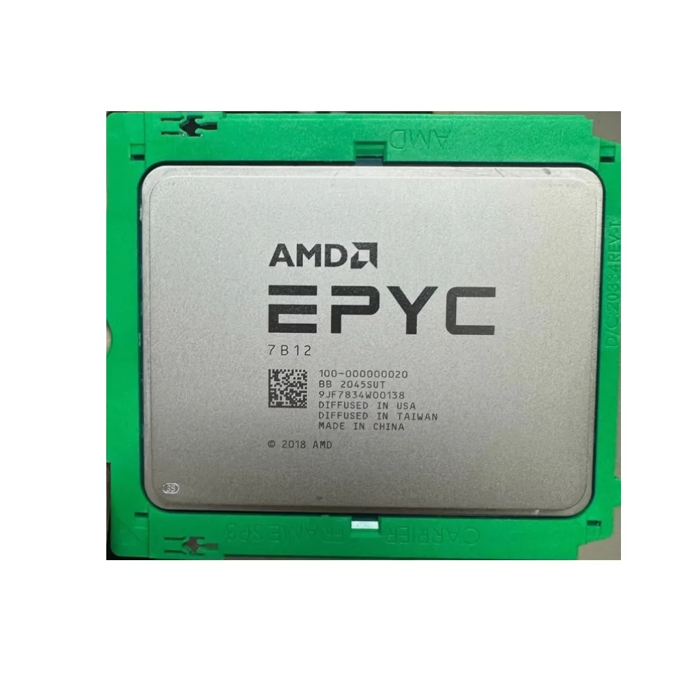 Bulk EPYC 7B12 CPU Rome 100-000000020 64 Core 128 Thread 2.25 GHz / 3.30 GHz 240W For Server