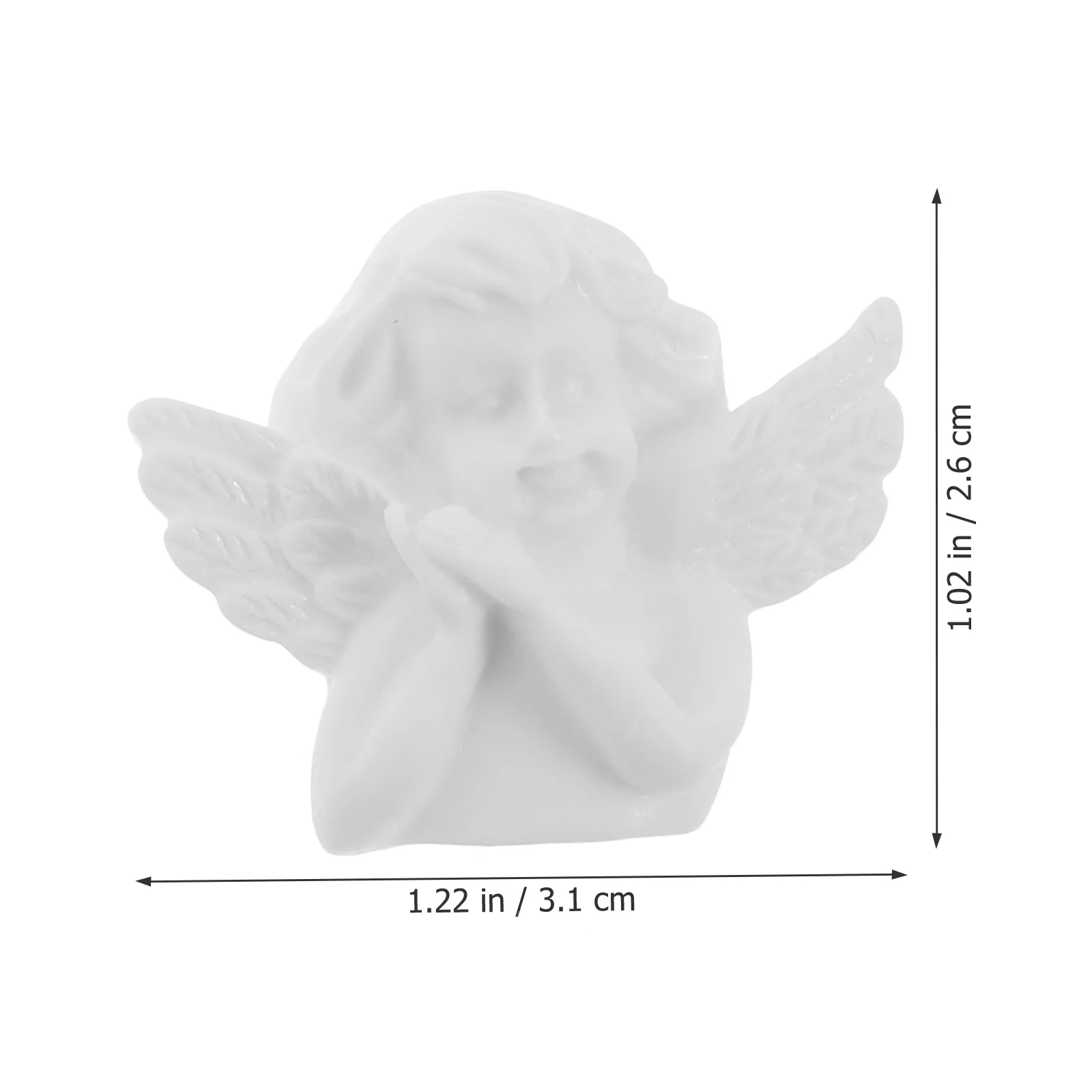 30Pcs Mini Resin Angel Phone Case Accessories DIY Embellishments for Crafting Projects Material Decorative Charms