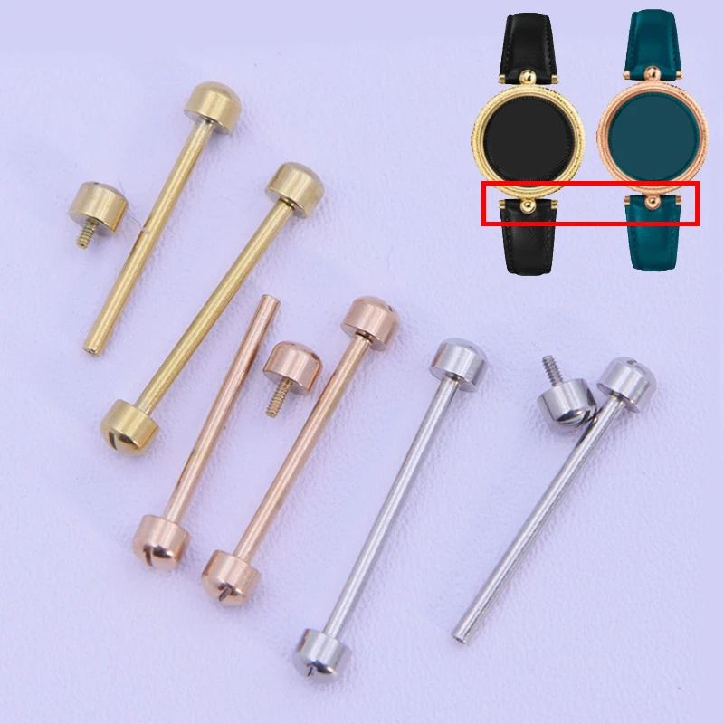 Watch Screw Tube Rod Spring Bar for Leather Watchband Screw-In Watch Lug Stem Link Kit 14 16 18 20 22mm Bracelet Repair Tools