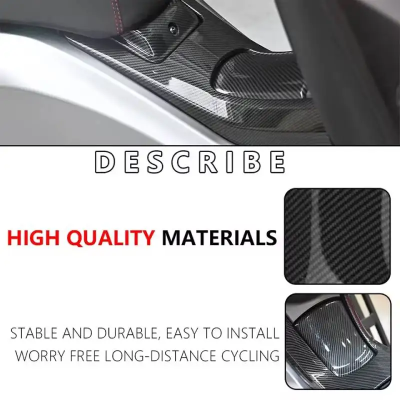 Motorcycle Fuel Oil Tank Cover for Yamaha NMAX 155 Gas Petrol Tank Cap Protector Guard Panel Carbon Fiber Plastic