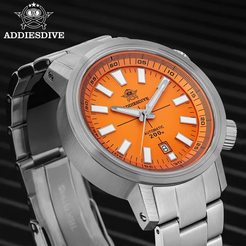 ADDIESDIVE 42MM Automatic Mechanical Watch Janpan 8215 200m Diver BGW9 Super Luminous Sapphire Grass Men Watch