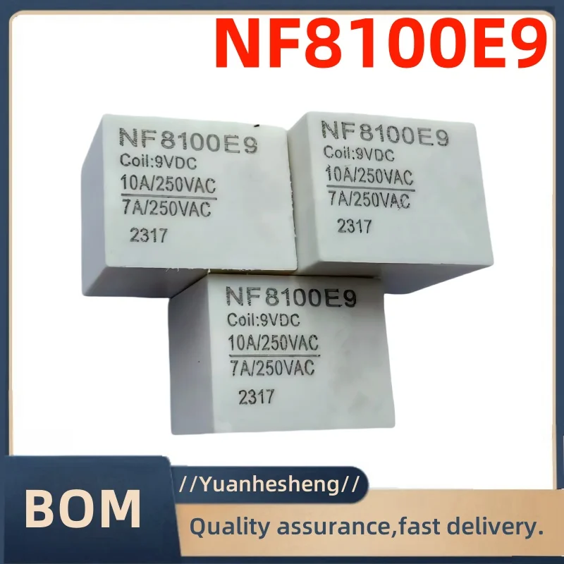 Original brand new  NF8100E9 Electromagnetic Power Relay 4Pins