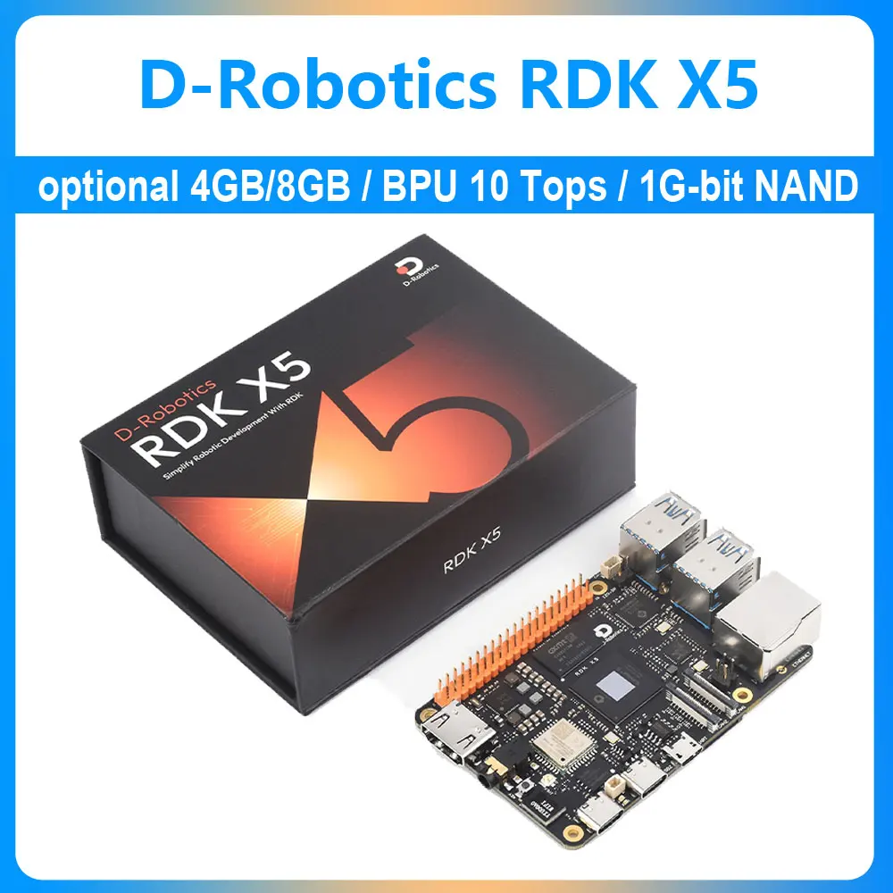 RDK X5 Development Board Horizon Sunrise 5 D-Robotics  Cortex A55 10TOPs Transformer/RWKV/Occupancy/Stereo Perception