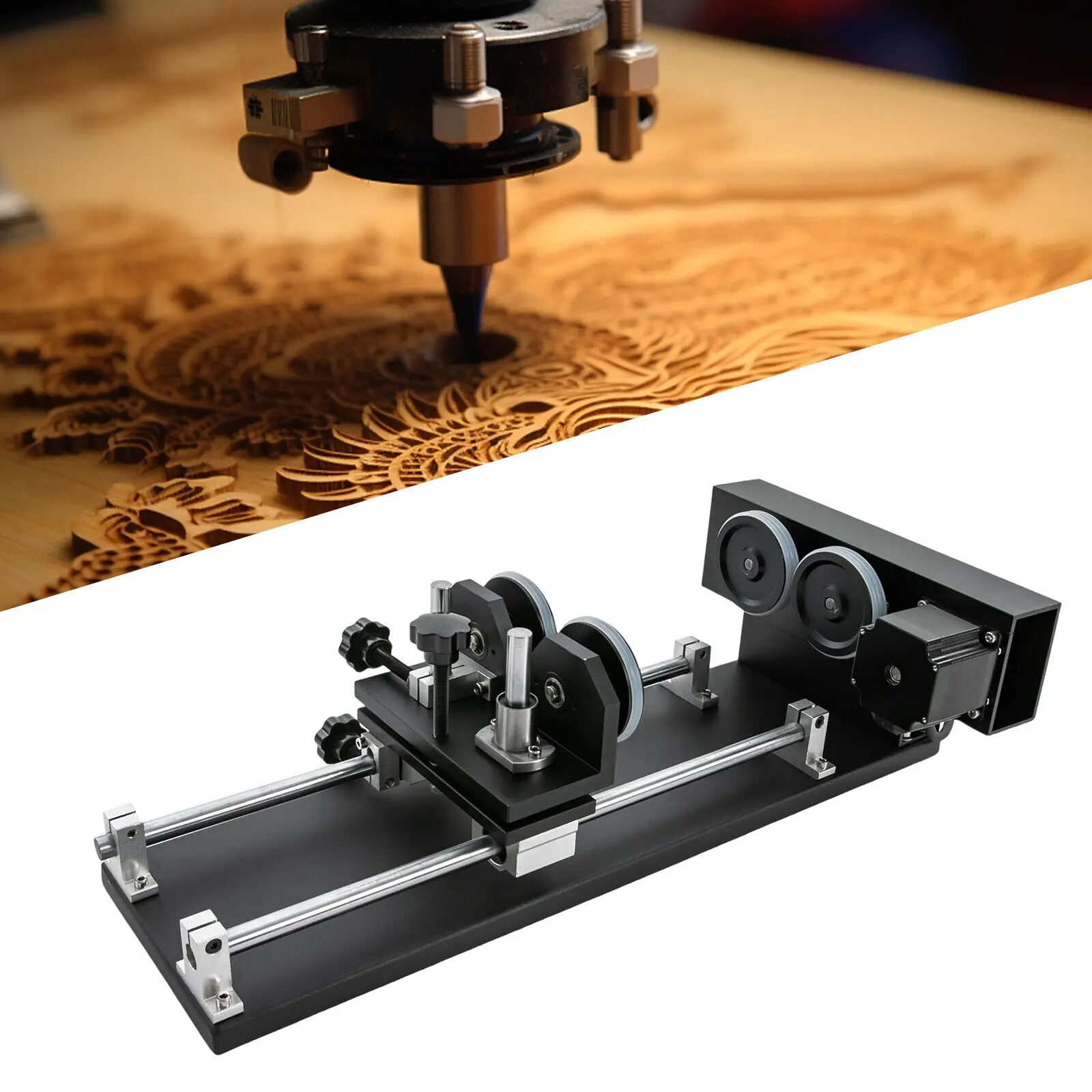 Laser Rotary Axis 2-Phase Stepper Motor 10-200rpm For 50W 60W 80W 100W 130W CO2 Laser Engraver Cutter
