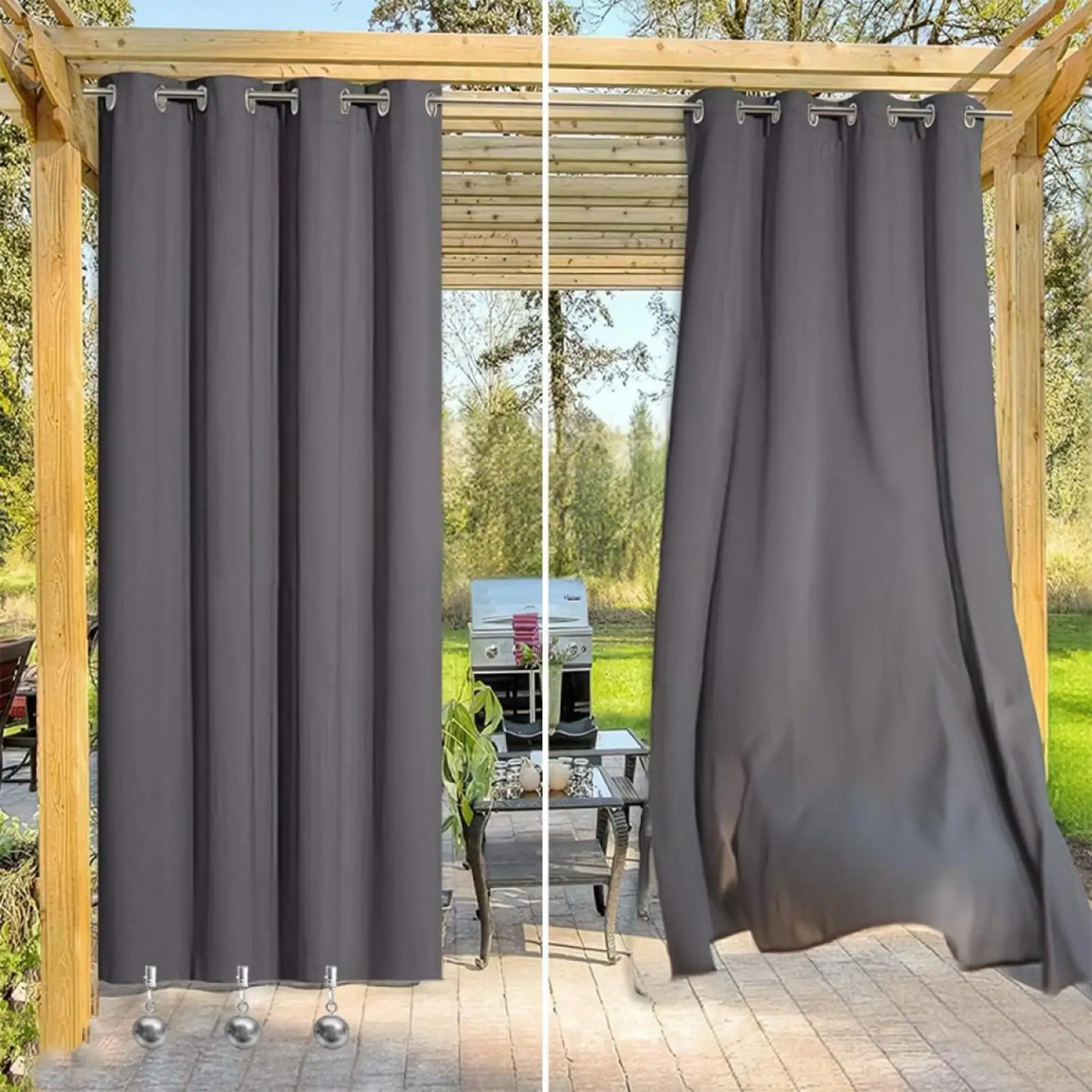 Tablecloth Weights 12 Pieces Stainless Steel Weights Garden Tablecloth Holder With Clamp For Outdoor Picnic Party Dining Kitchen