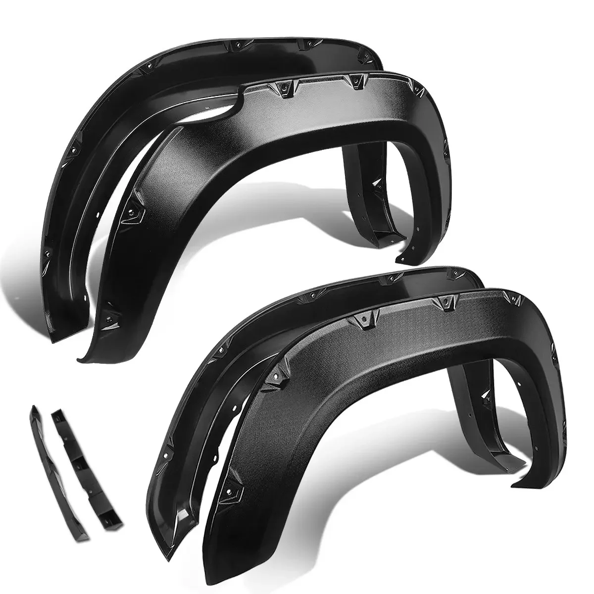 Fashionable Design Pickups Parts ABS Modified Fenders With Rivet Paint Black Fender Flares for Tacoma 2016-2019customcustom