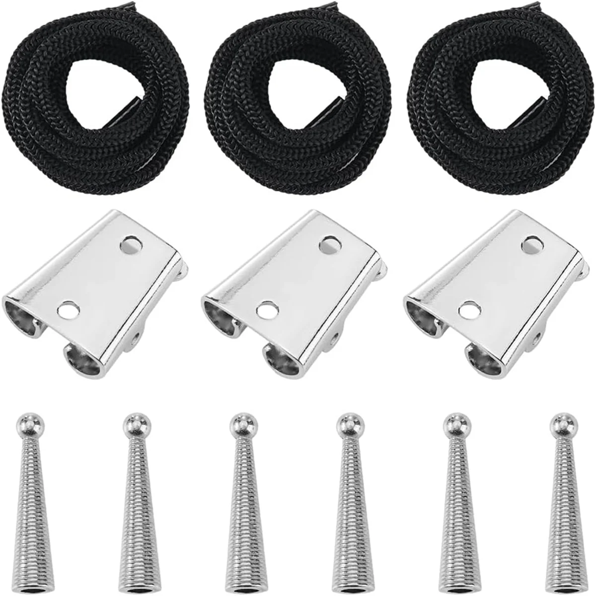 Retails Bolo Tie Accessory Kit Round Slide Textured Tip Black Tip Wire Alloy Replacement End Cap Wire for Bolo Tie Making B