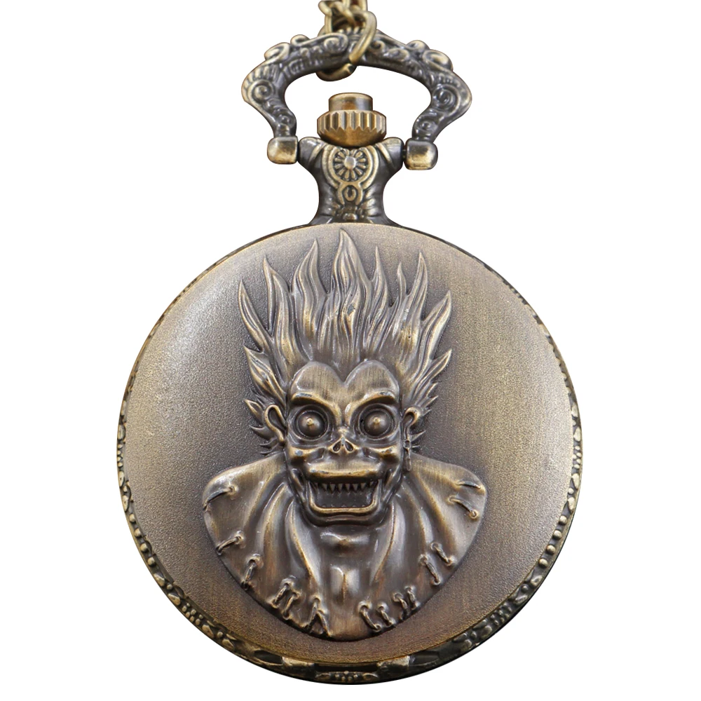 Death Terror Notebook Death God Men's Quartz Pocket Watch Retro Fashion Best Festival Gift for Male and Female Students