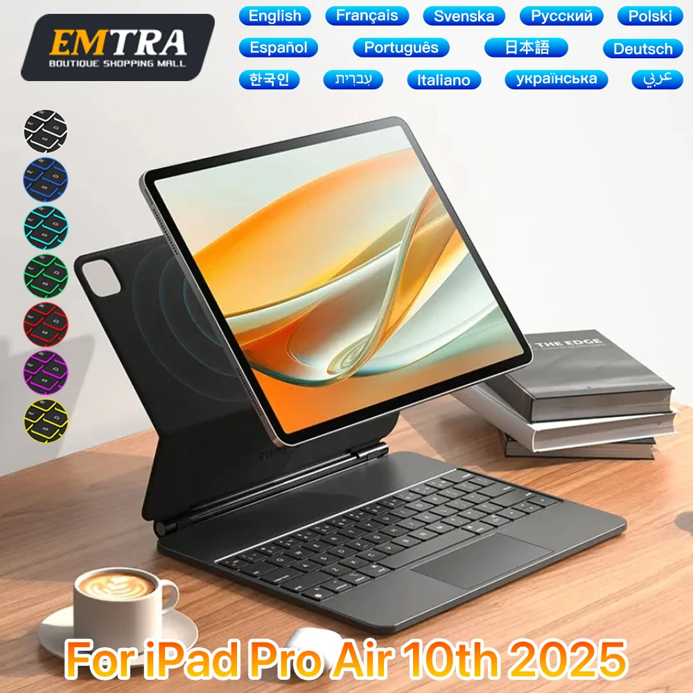 Magic Keyboard for iPad Pro 11 12.9 Air 4 Air 5 for iPad 10th Generation Pro 12.9 6th 5th 4th 3rd Gen Smart Cover Magnetic Cases