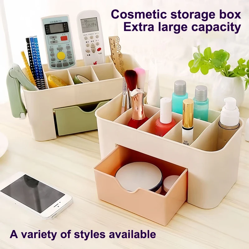 Nail Storage Box Container Cotton Swab Storage Box Accessories Cleaning Desktop Tools Multifunctional Jewelry Box Cosmetic Stor