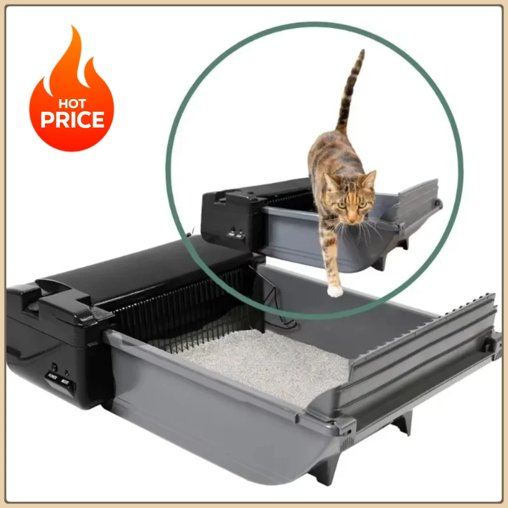 Outdoor Tools -6 Bags&Carbon For Up To Two Cats .Self Cleaning Automatic Cat Litter Box - Smart Scoop Cat Litter Box 6-16 Pounds