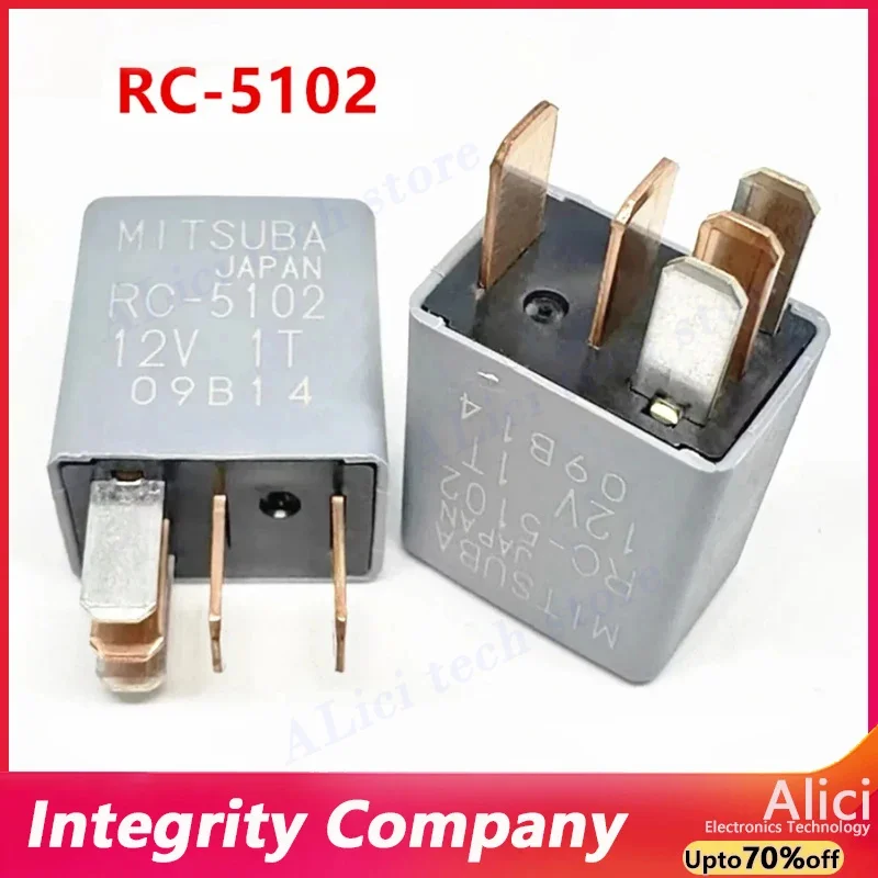 Original For MITSUBA car relay RC-5102, one open and one closed, 5-pin 12V