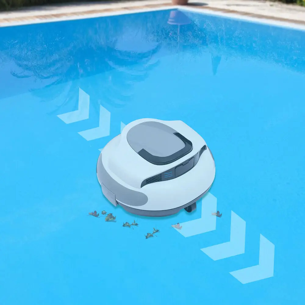 Automatic Cordless Robotic Pool Cleaner, Pool Vacuum for Above Ground Pools