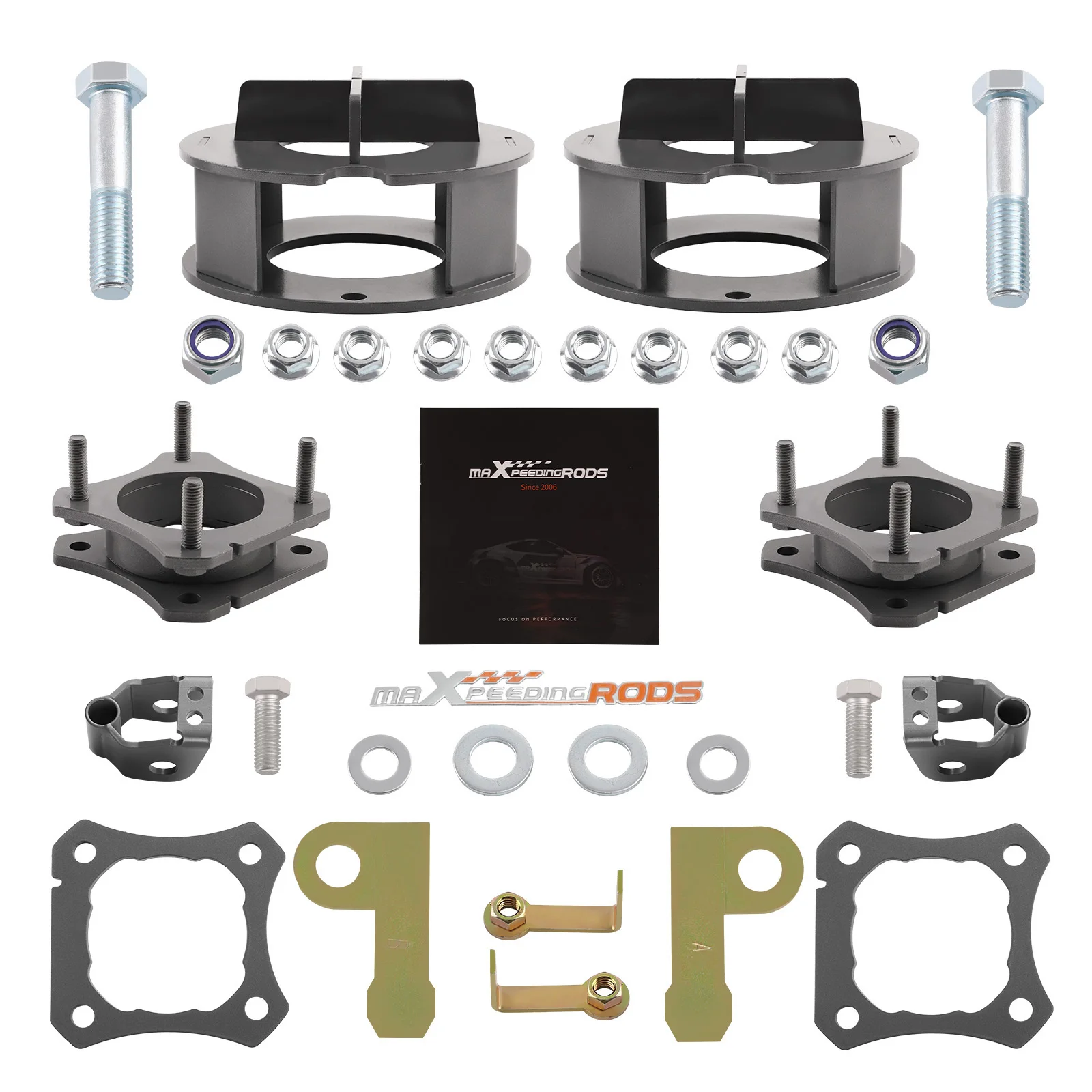 2.5" Front & Rear Leveling Lift Kit+Extender For Toyota Tundra 2022+ 2WD/4WD