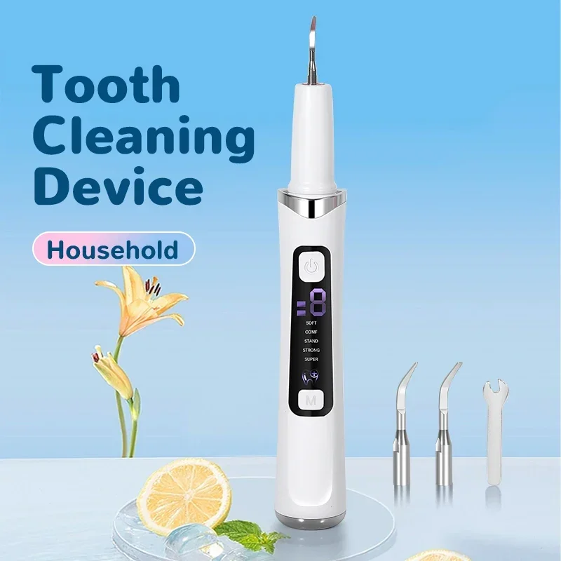 Electric Ultrasonic Dental Scaler with 5 Modes-Oral Tartar & Calculus Remover Teeth Whitening Tooth Stain Cleaner for Oral Care