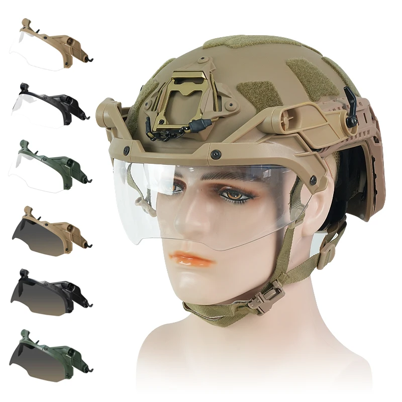 Goggles Come With Hooks And Can Be Used With A Face Mask They Are Outdoor Safety Helmets For Real-Person Games Hunting Goggles
