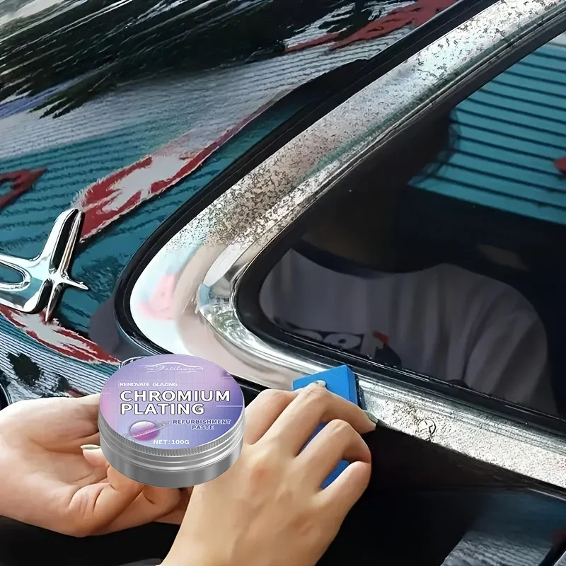 Repair Paste, Suitable for Car Door Handles and Windows, Chrome Polish Remover, Vehicle Maintenance Product and polishing
