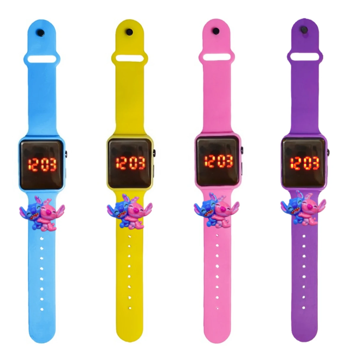 Stitch Children's Watch Cartoon Fashion Watches Electronic Digital LED Display Watches Waterproof Holiday Gift Kids Watches
