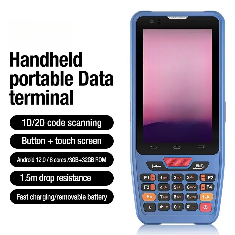 IP67 4 Inch Waterproof Industrial Rugged PDA Handheld Android PDAs Portable Data Terminal NFC  Data Collector for Inventory