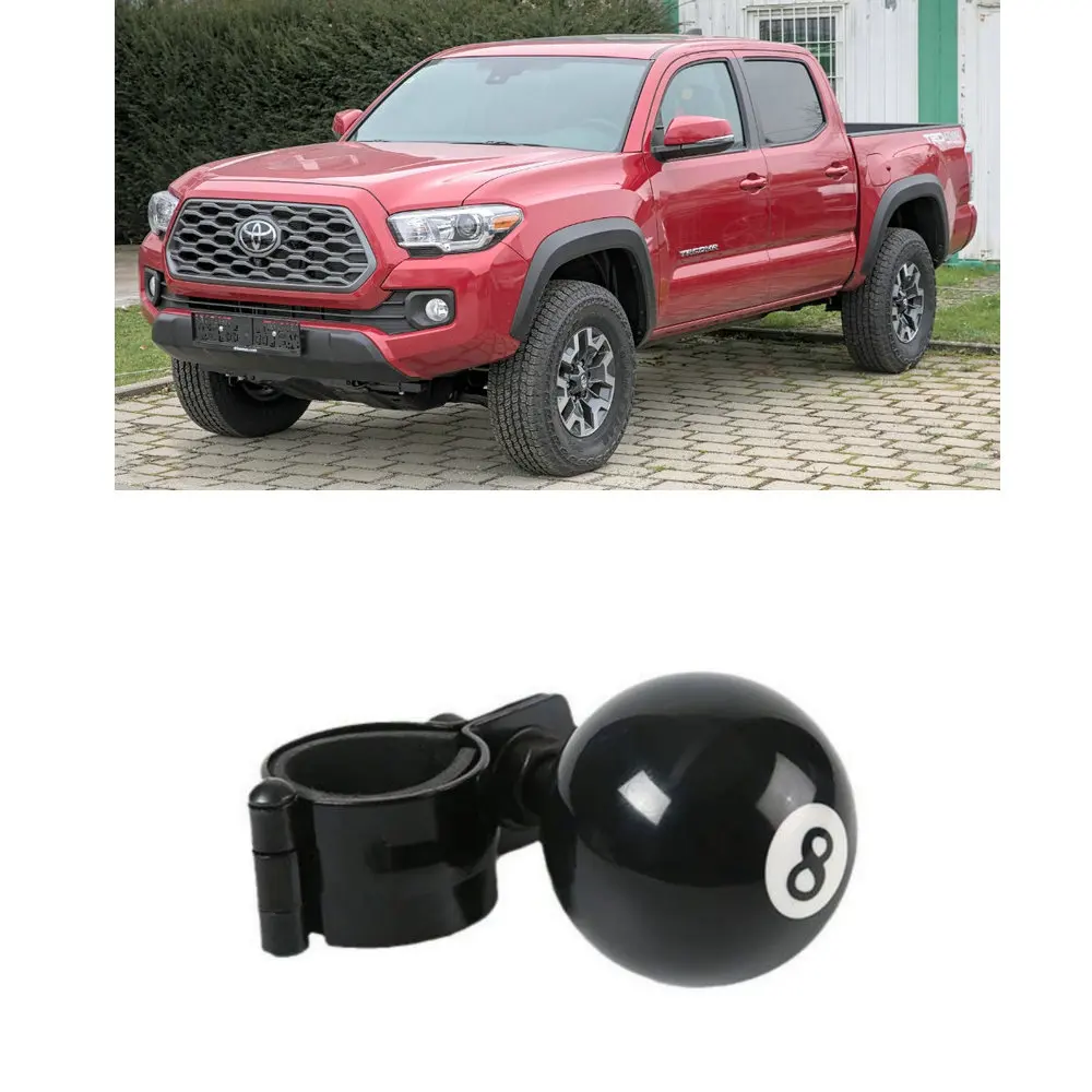 Driving Aid Black Billiard Ball Steering Wheel Spinner Knob For ToyotaTacoma Yaris Cross bZ3 Tundra 1794 Hilux GR Sport II CHR