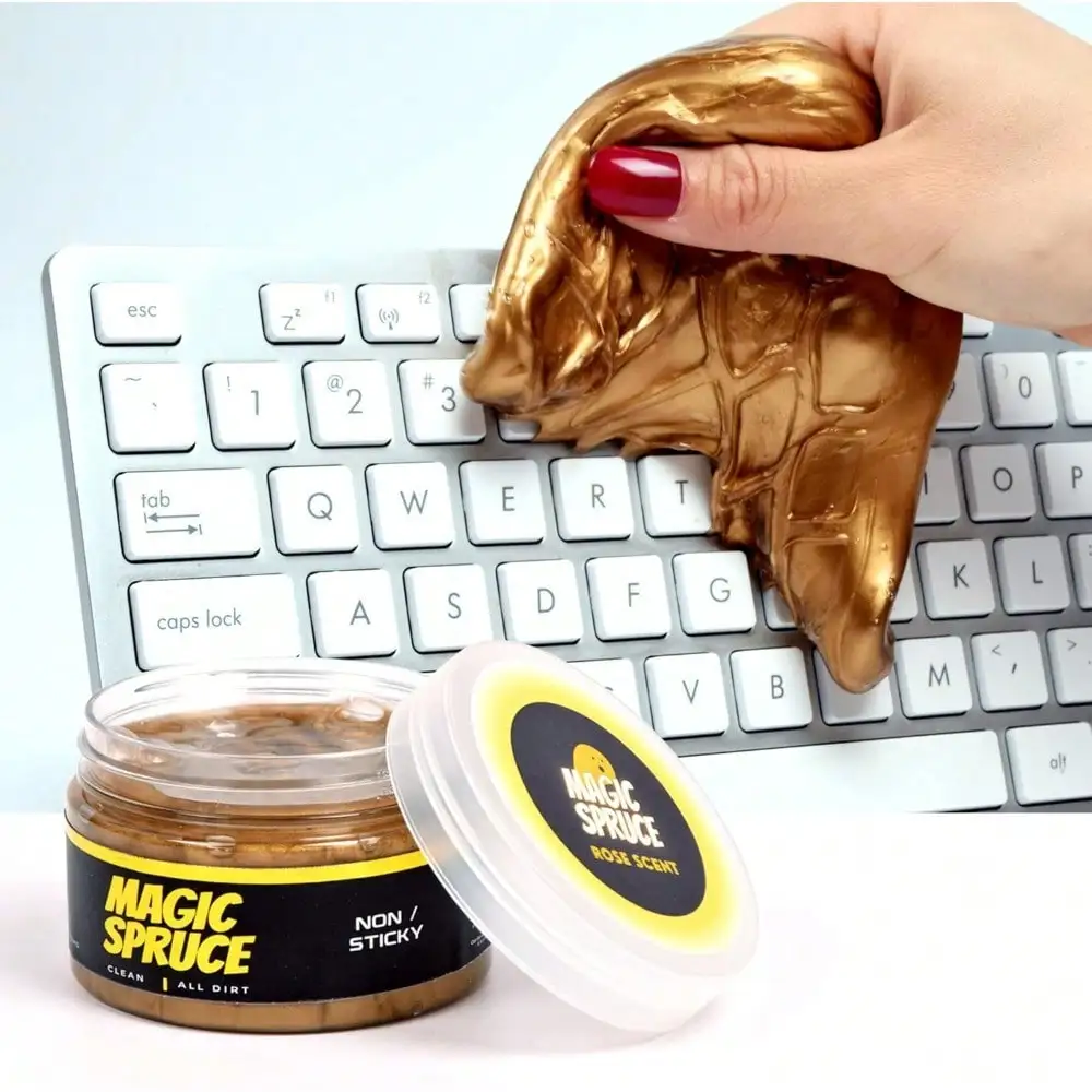 Car Cleaning Gel Kit - Scented Reusable Detailing Putty, Dashboard/Vent/Keyboard Dust Remover for Car/PC