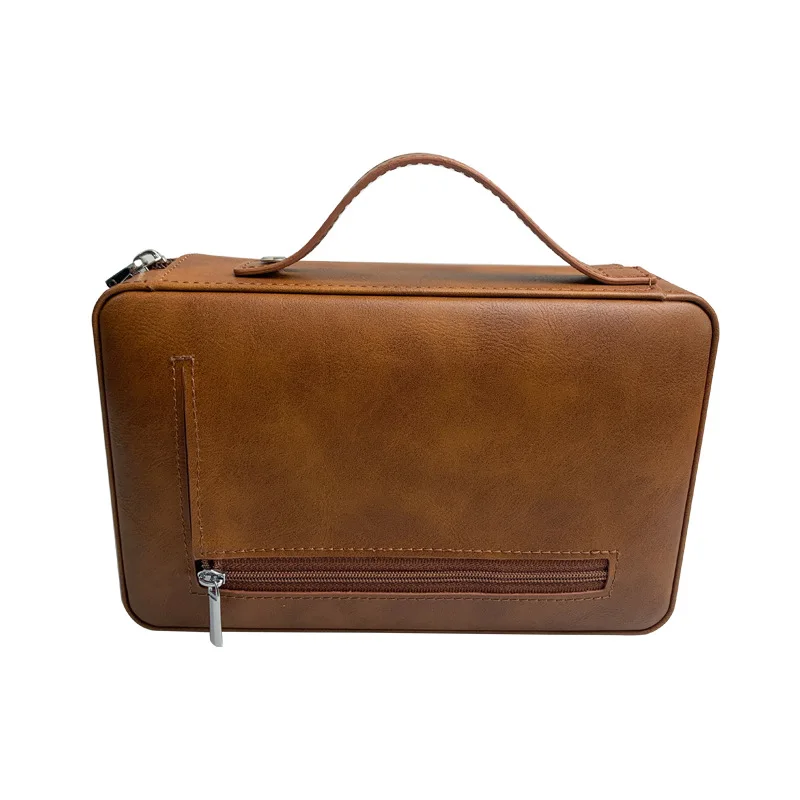 Cigar Case Spanish Cigar Bag Cedar Wood Humidor Portable Handheld Storage Box