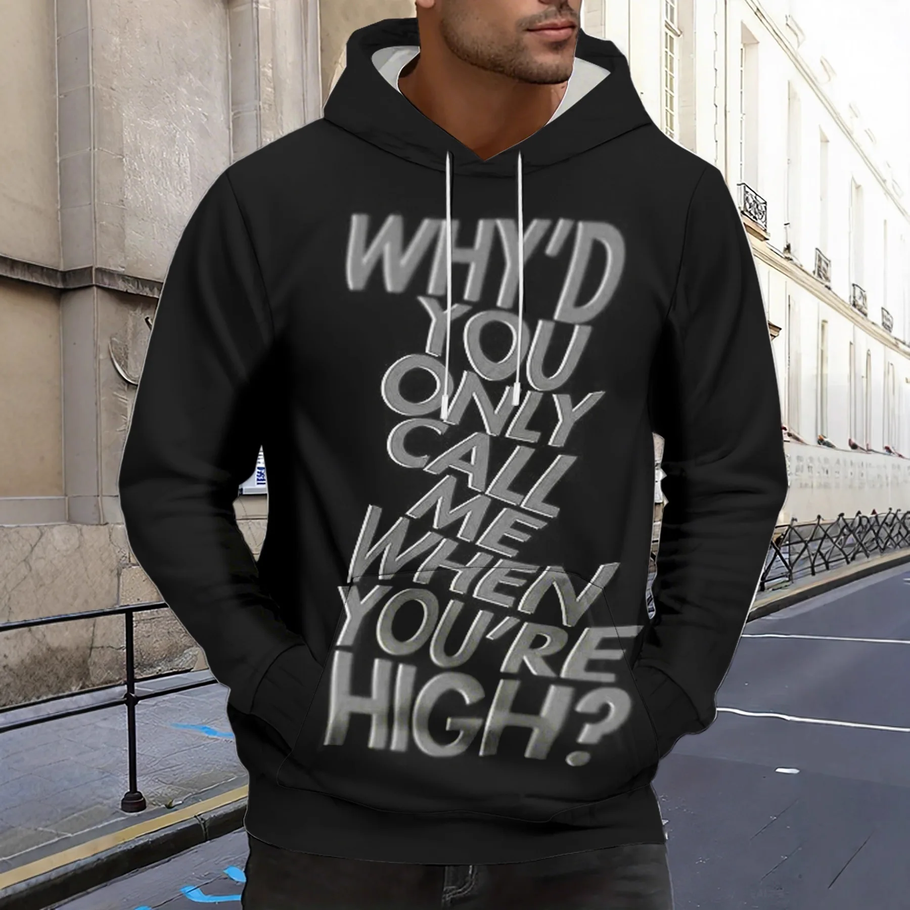 Men's 3D Printed Casual Long Sleeved Hoodie Sports Top Outdoor Street Hip-hop Costume Pullover Couple Outfit Halloween Gift