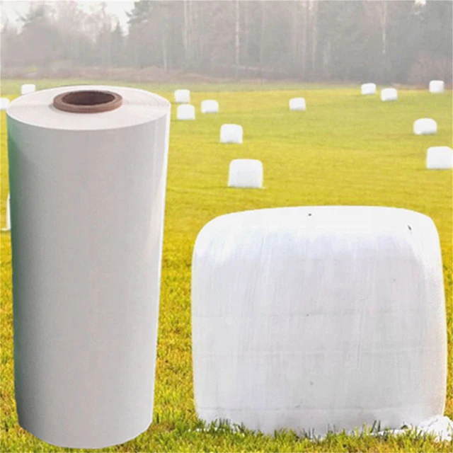 202575cm*1500m*30um Agricultural Plastic Film for Wrapping Hay Bale Silage Grass and Other Agricultural Uses