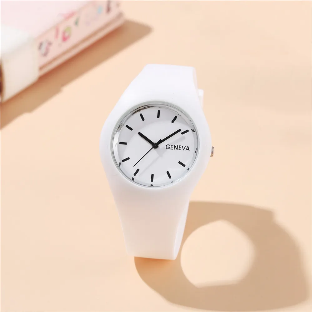 Big Dial Kids Quartz Watches Children's Watch Fashion Silicone Strap Wristwatches For Boys Girls