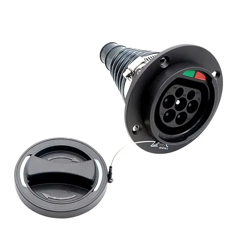 IEC 62196 Type 2 EV Car Side Socket 32A 3P Electric Car Charging Socket Without Cord European Standard