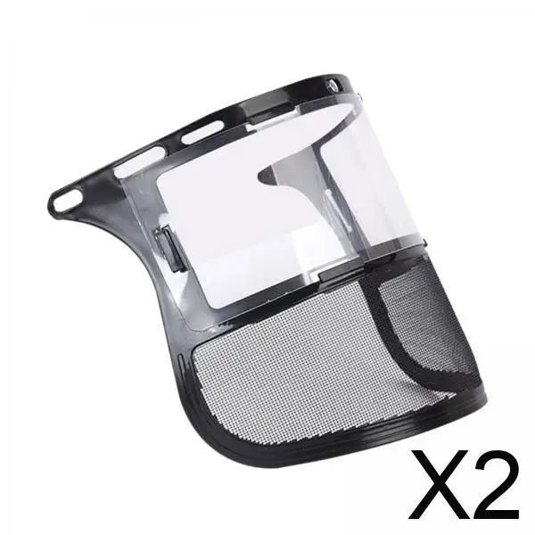 2x Chain Saw Face Shield Grass Whacking Face Shield Multifunctional Comfortable to Wear Forestry Face Shield for Landscaping
