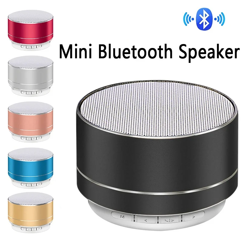 Wireless Bluetooth Speaker Small Steel Cannon Subwoofer Portable Mini Bluetooth Speaker Color Outdoors Speakers For PC Laptops