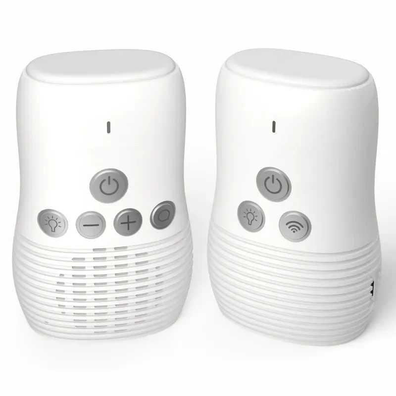 2.4Ghz Wireless Baby Monitor Small Portable Audio Baby Monitor Two-way Audio Function Intercom Rechargeable Battery